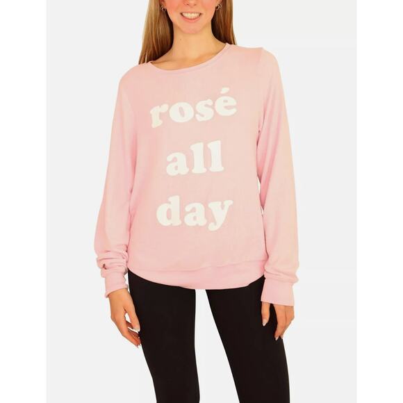 WILDFOX "Rose All Day" Sweater Small* - Picture 1 of 5